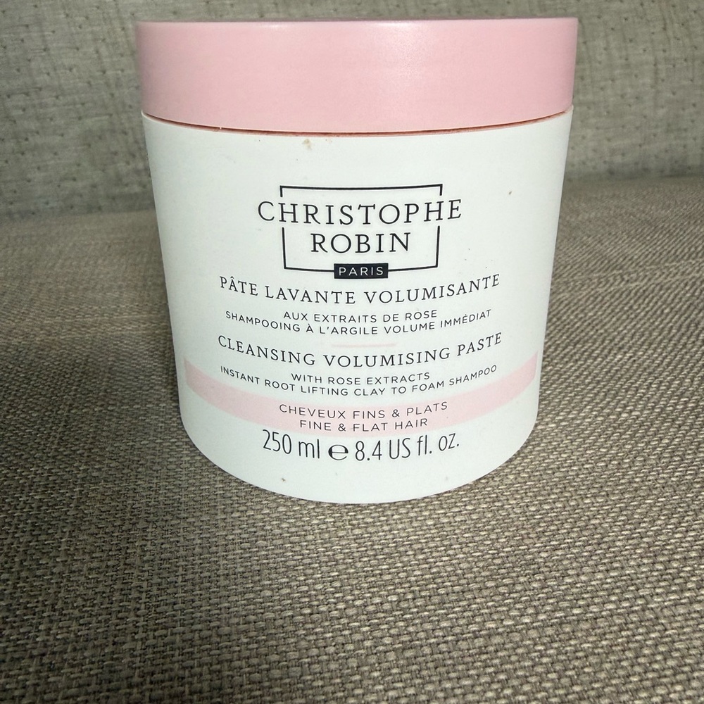 Christophe Robin Cleansing Volumising Paste with Pink and White Design